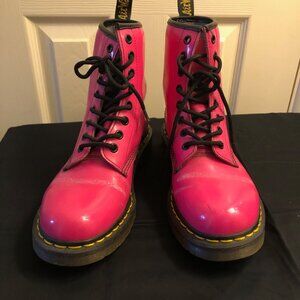 Dr. Martens Hot Pink boots SZ 6 L